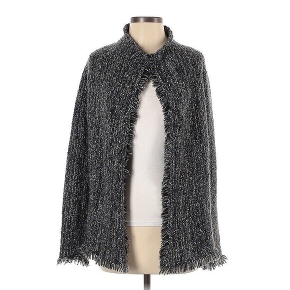 Velvet By Graham & Spencer Tweed Knit Open Front Cardigan Sweater Small - Picture 1 of 5